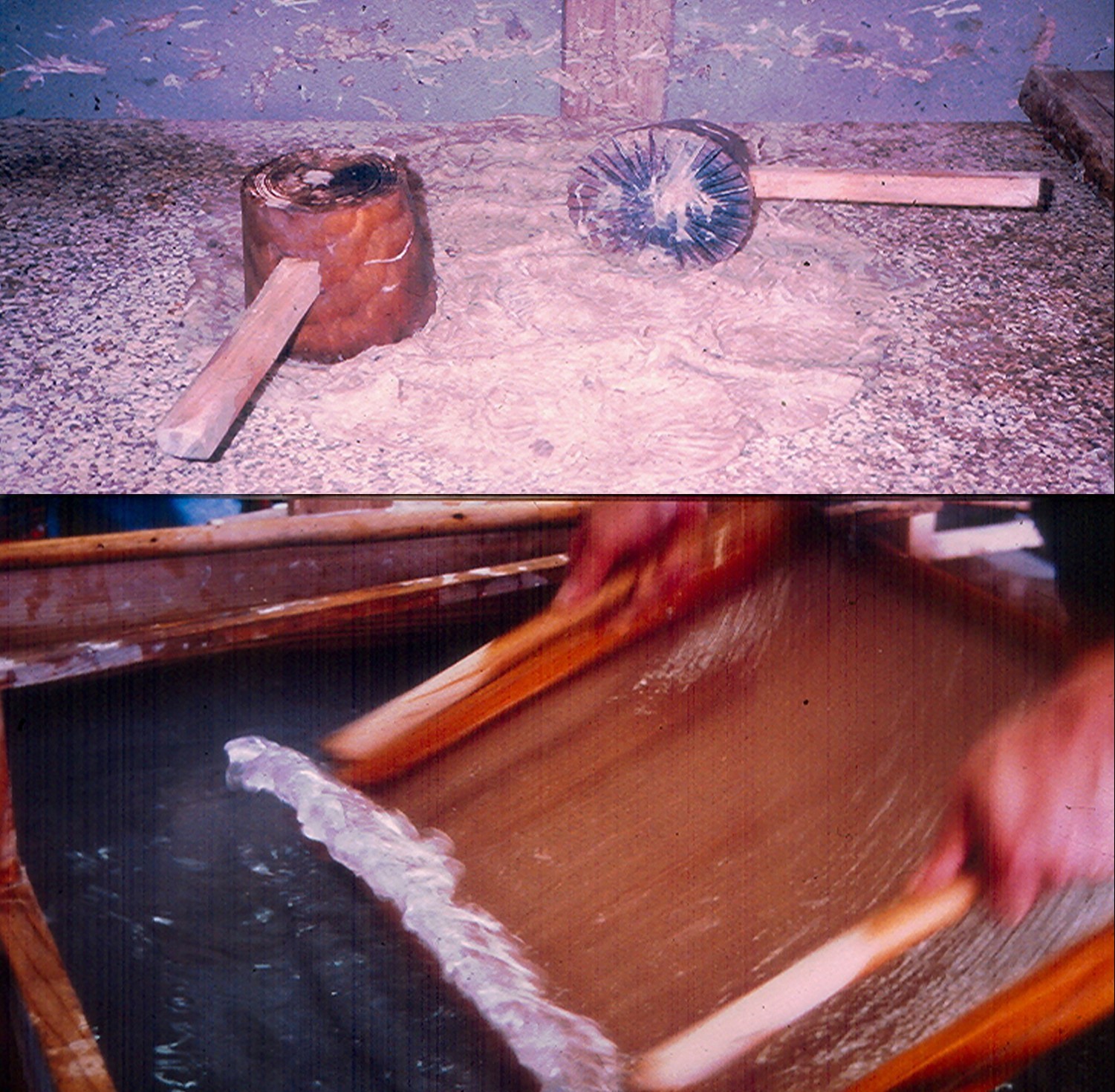 Japanese papermaking demo